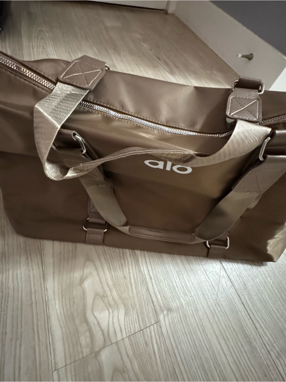 Brown Duffel Bag with Adjustable Straps - Picture 3 of 3